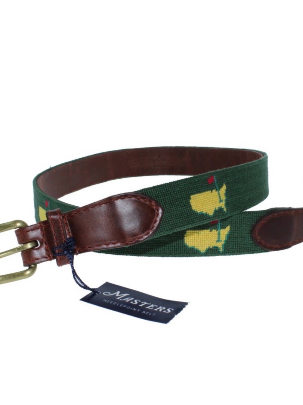 2026 Masters Needlepoint Belt Smathers and Branson Size 36 Augusta National Logo